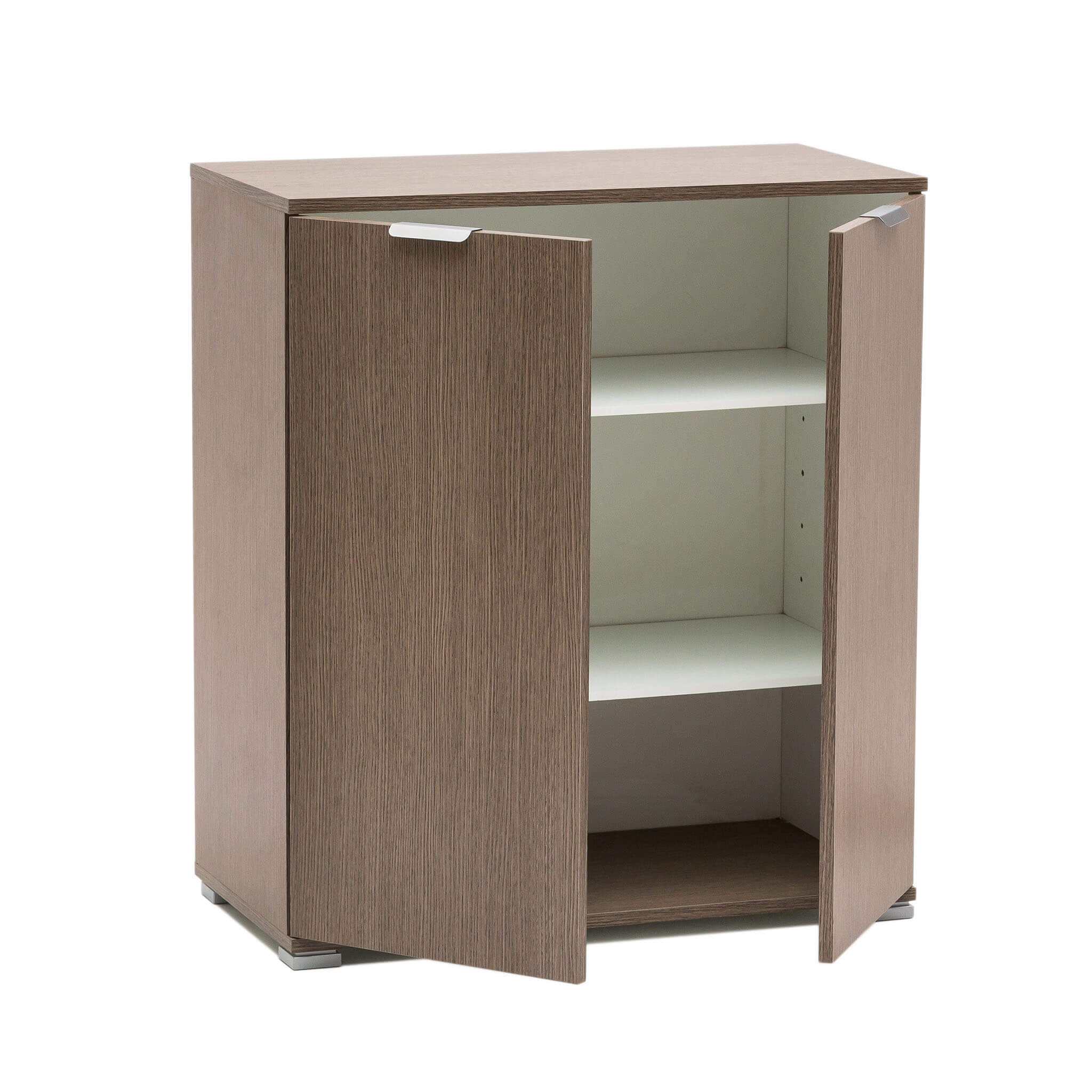 MOBILETTO CON 2 ANTE IN ROVERE GRIGIO 75 X 38 X H85 CM