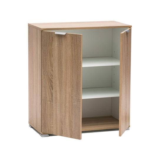 MOBILETTO CON 2 ANTE IN LEGNO NATURALE 75 X 38 X H85 CM