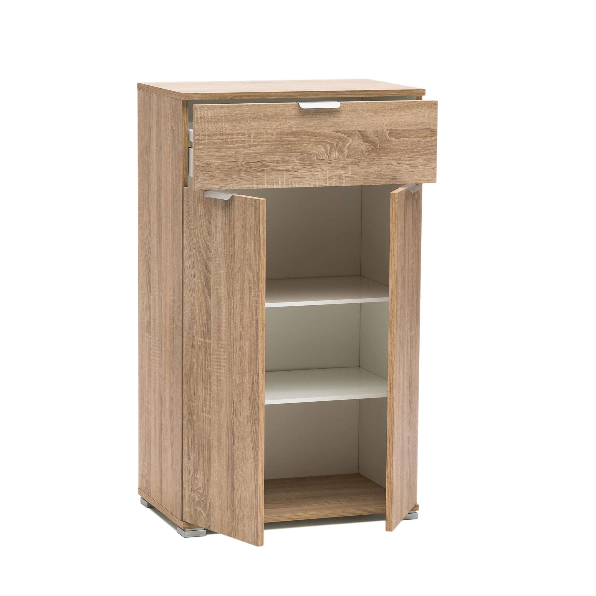 MOBILETTO CON 2 ANTE E 1 CASSETTO NATURALE 60 X 38 X H103 CM