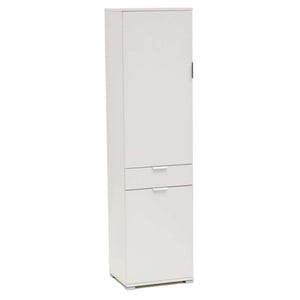 ARMADIO BASIC CON 2 ANTE E 1 CASSETTO BIANCO 45 X 38 X H174 CM