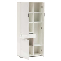 ARMADIO CON 3 ANTE E 1 CASSETTO BIANCO 75 X 38 X H174 CM