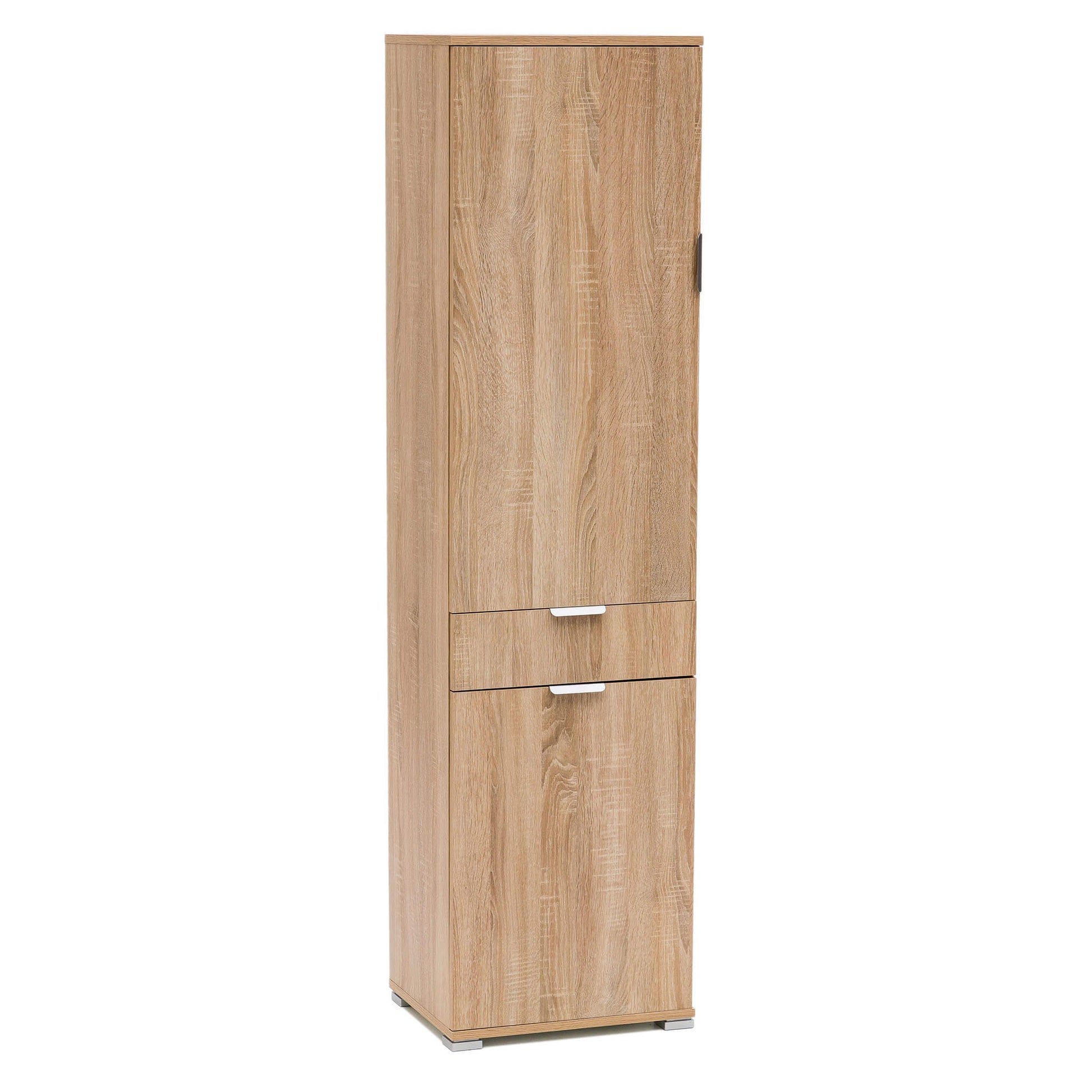 ARMADIO CON 2 ANTE E 1 CASSETTO NATURALE 45 X 38 X H174 CM