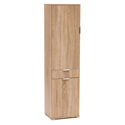 ARMADIO CON 2 ANTE E 1 CASSETTO NATURALE 45 X 38 X H174 CM