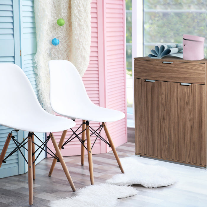 MOBILETTO CON 2 ANTE E CASSETTO TINTA NOCE 75 X 38 X H112 CM