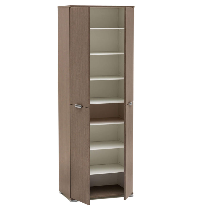 ARMADIO CON 4 ANTE ROVERE GRIGIO 60 X 38 X H174 CM