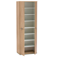 ARMADIO BASIC A 4 ANTE IN LEGNO NATURALE 60 X 38 X H174 CM COLORE MARRONE