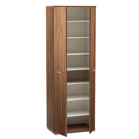 ARMADIO CON 4 ANTE TINTA NOCE 60 X 38 X H174 CM