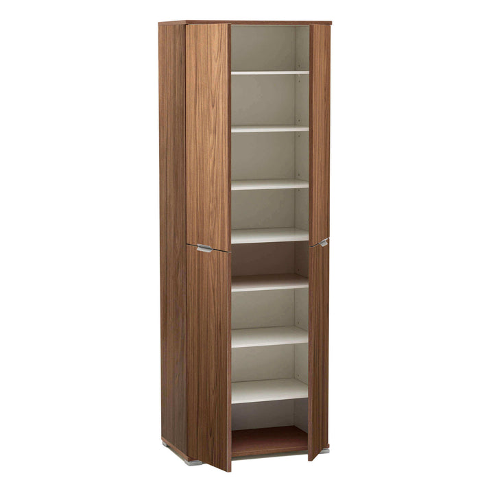 ARMADIO CON 4 ANTE TINTA NOCE 60 X 38 X H174 CM