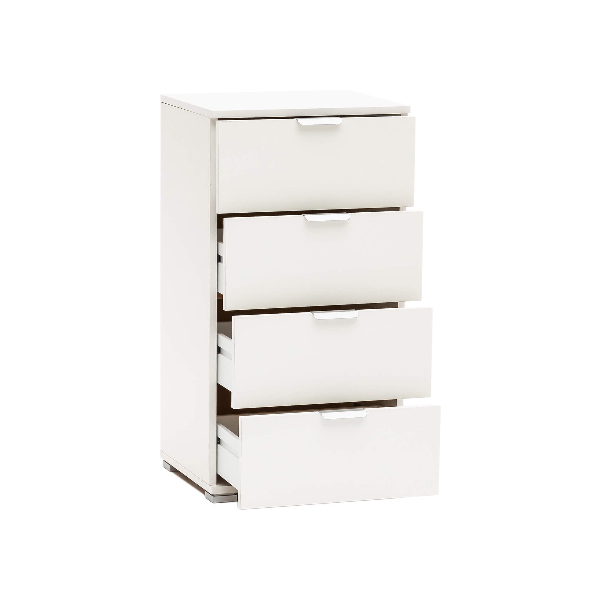 MOBILETTO A CASSETTIERA CON 4 CASSETTI BIANCO 45 X 38 X H85 CM