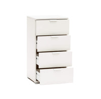 MOBILETTO A CASSETTIERA CON 4 CASSETTI BIANCO 45 X 38 X H85 CM