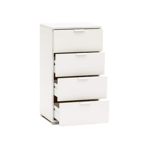 MOBILETTO A CASSETTIERA CON 4 CASSETTI BIANCO 45 X 38 X H85 CM