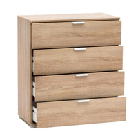 CASSETTIERA NATURALE CON 4 CASSETTI 75 X 38 X H85 CM