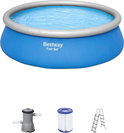 BESTWAY PISCINA FUORI TERRA TONDA FAST SET 457 X 122 CM