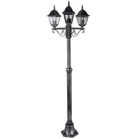 LAMPIONI ARKADIA 3 LUCI IN ALLUMINIO NERO ANTICATO