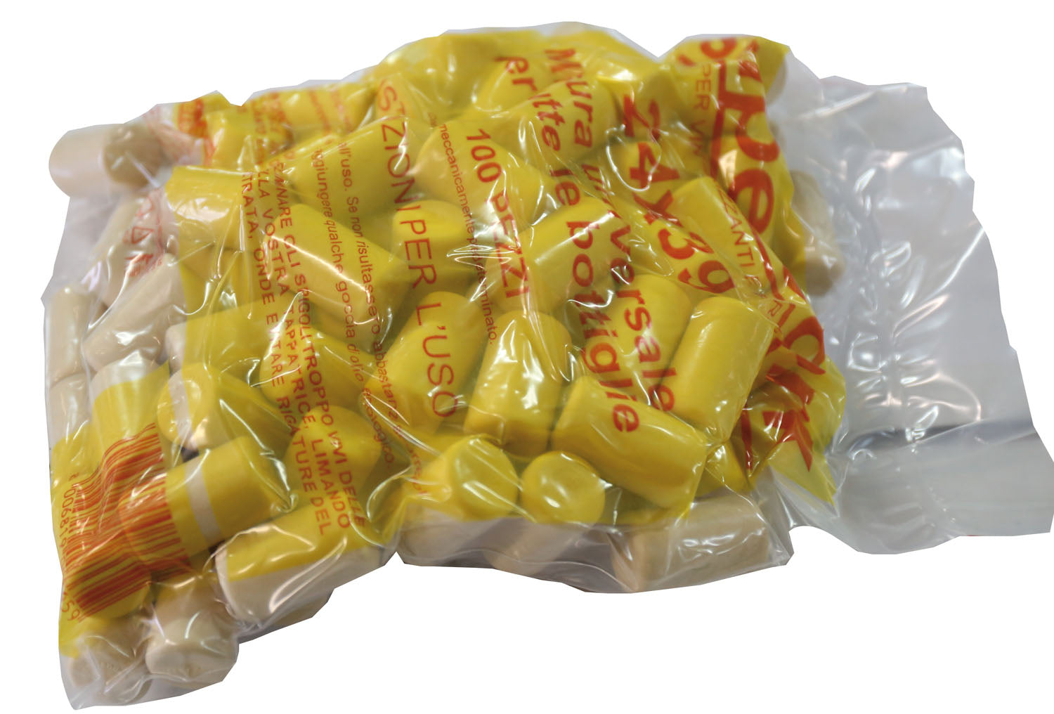 TAPPI SUPER SINTETICI IN CONFEZIONE DA 100 PEZZI 24 X 39 MM