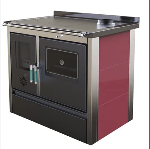 CUCINE STUFE PRESTIGE COLORE NERO-ROSSO 92 X 65 X H85 CM