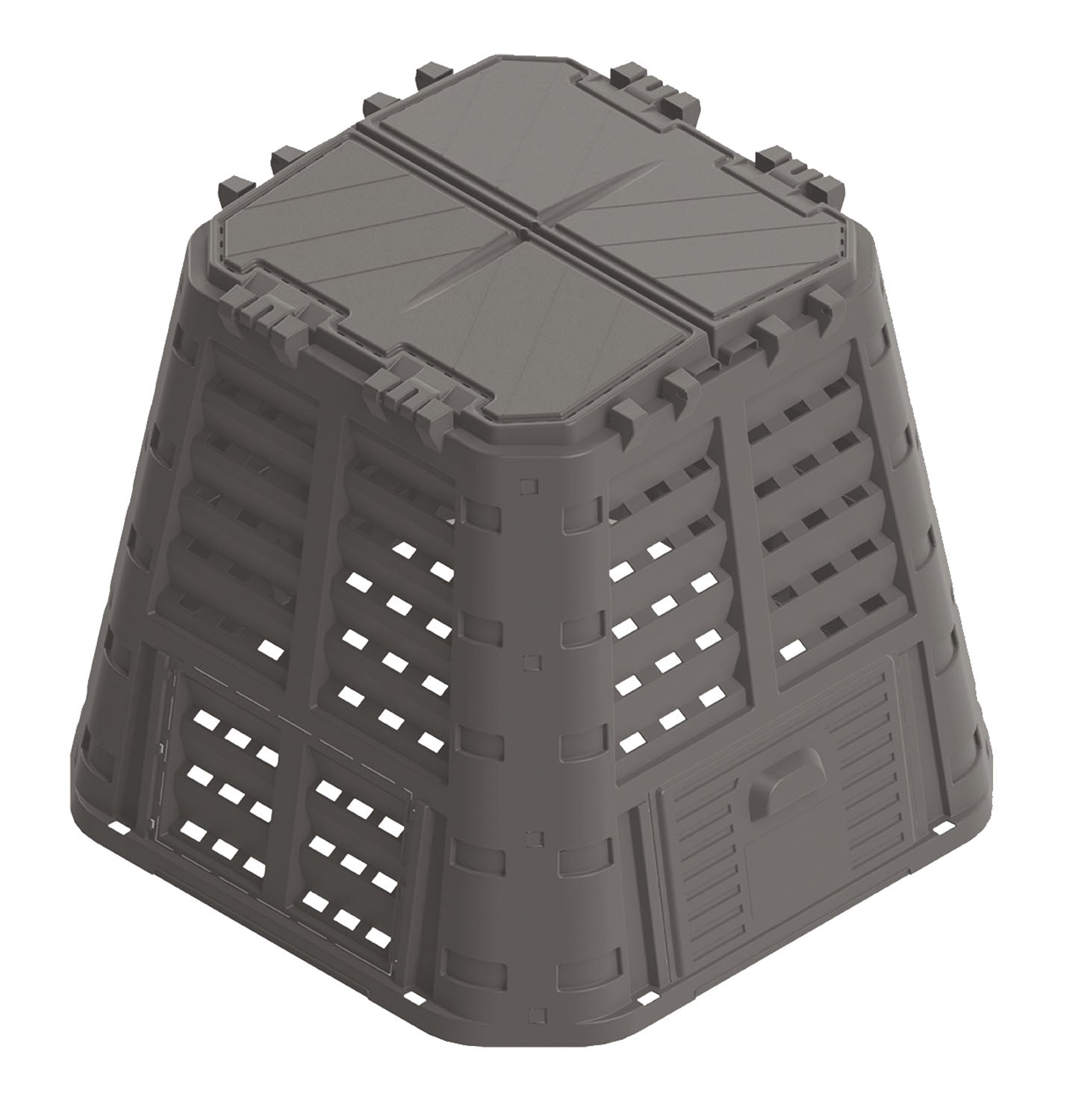 COMPOSTIERA BRIXO ECO BOX RUGBY 420 LT 89 X 89 X H80 CM