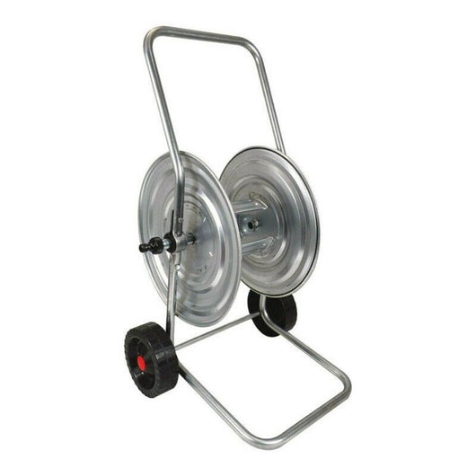 AVVOLGITUBO IN ACCIAIO ZINCATO CON MANOVELLA E RUOTE 140 MT