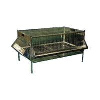 GABBIA BOX PER PULCINI CON RECINTO E RETE DI PROTEZIONE ANTITOPO