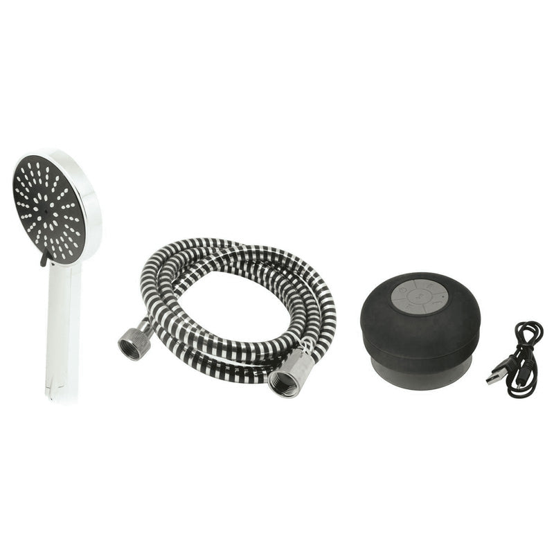 BRIXO KIT DOCCIA MUSIC CON CASSA BLUETOOTH SHOWER CROMO