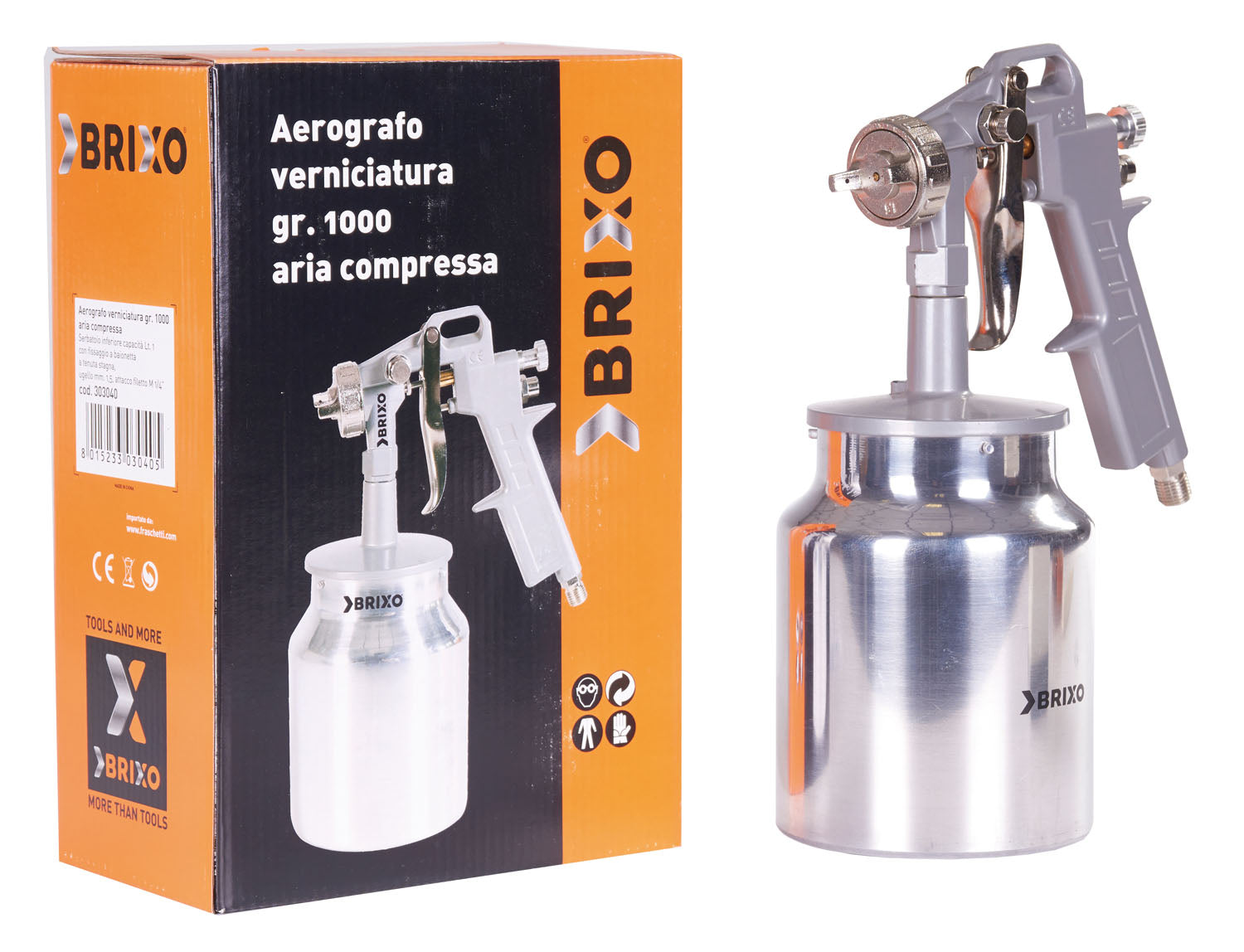 BRIXO AEROGRAFO INFERIORE UGELLO 1,5 MM