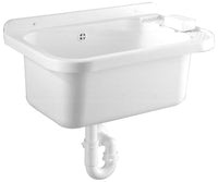 LAVABO IN RESINA CON KIT DI FISSAGGIO 50 X 32 CM