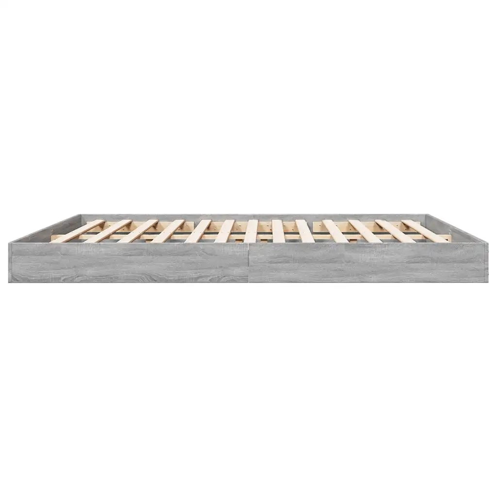 Giroletto senza Materasso Grigio Sonoma 180x200 cm Truciolato 842005