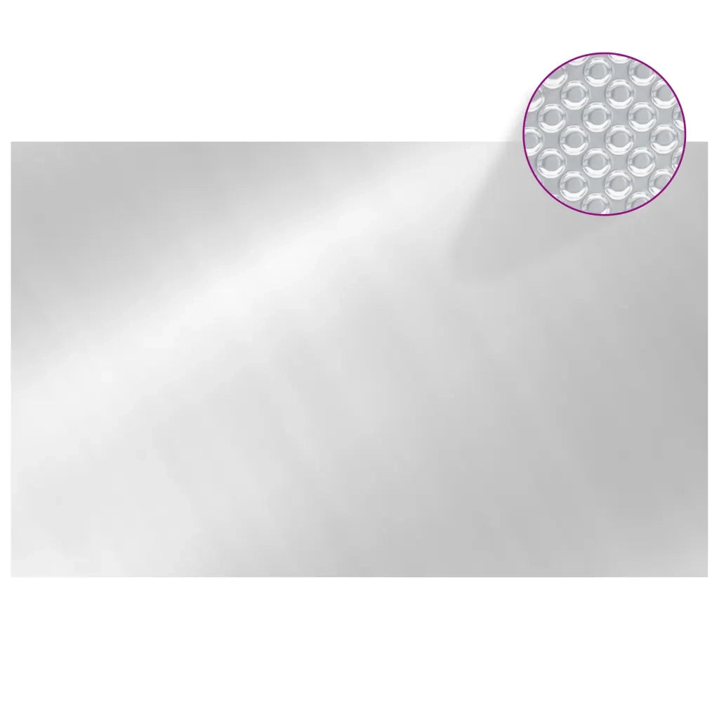 Copripiscina Rettangolare 800x500 cm in PE Argento 93103