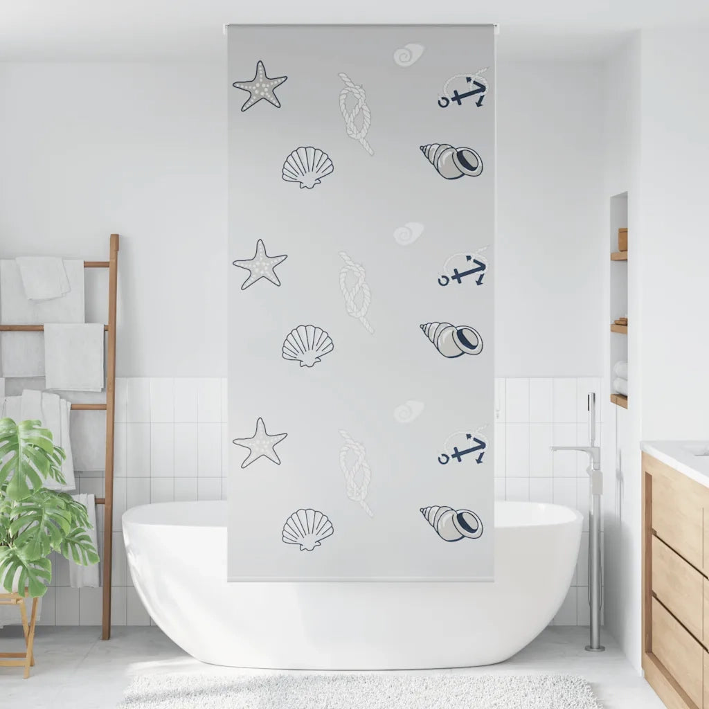 Tenda a rullo | Tenda avvolgibile Doccia 90x240 cm Larghezza Tessuto 86 cm