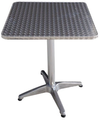 ALU SQUARE TAVOLO BAR IN ALLUMINIO 60 X  60 X H 70 CM