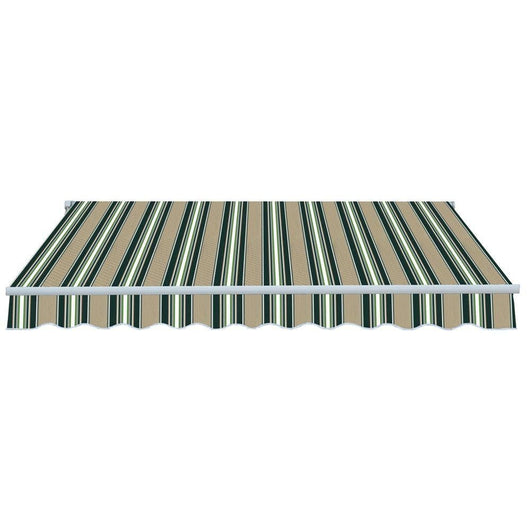 TENDA DA SOLE COMPLETA DI BRACCI 295 X 250 CM VERDE/BEIGE