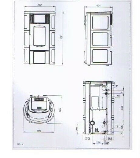 TERMOSTUFE PELLET BORDEAUX ISIDE 2.0
