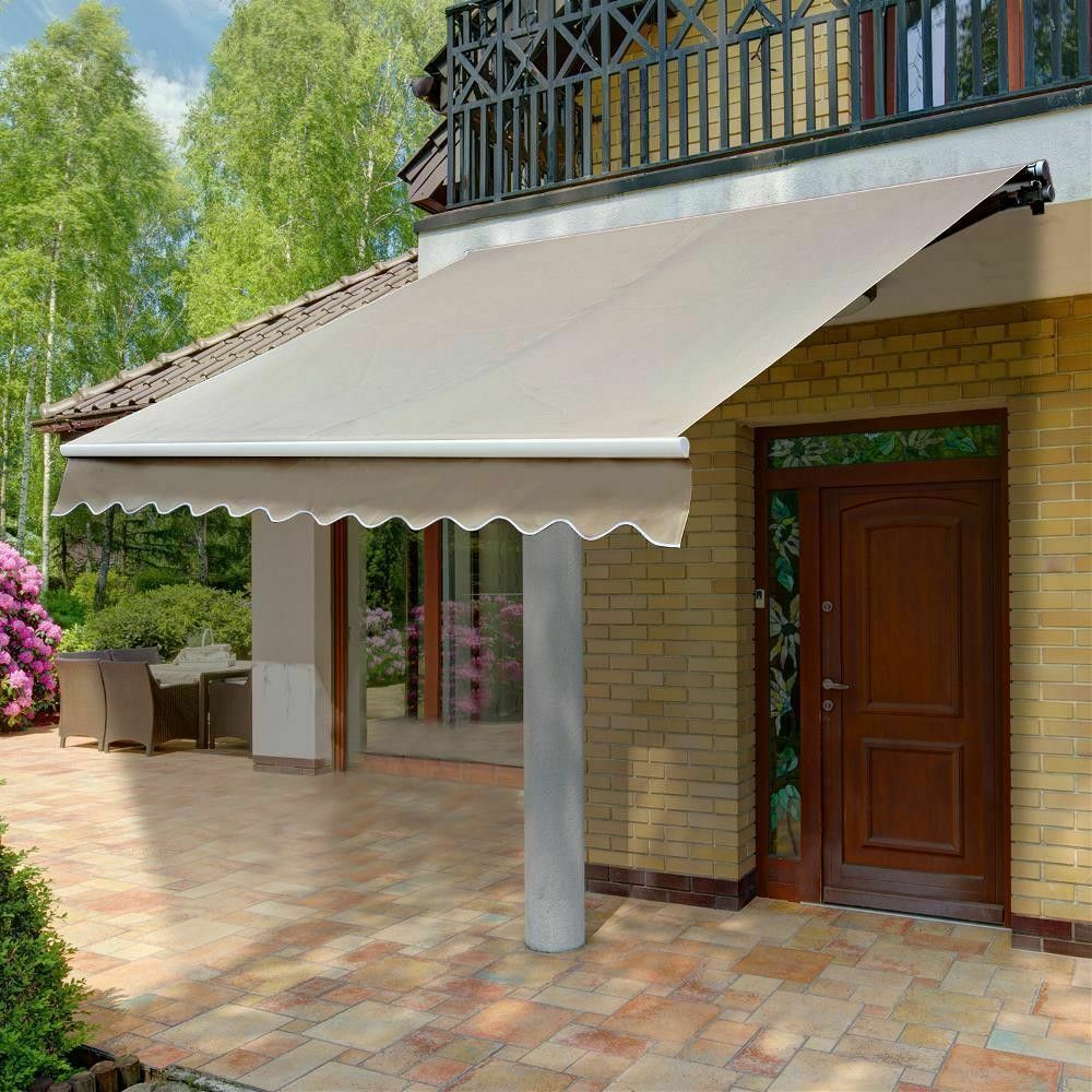 TENDA DA SOLE COMPLETA DI BRACCI 295 X 250 CM BEIGE
