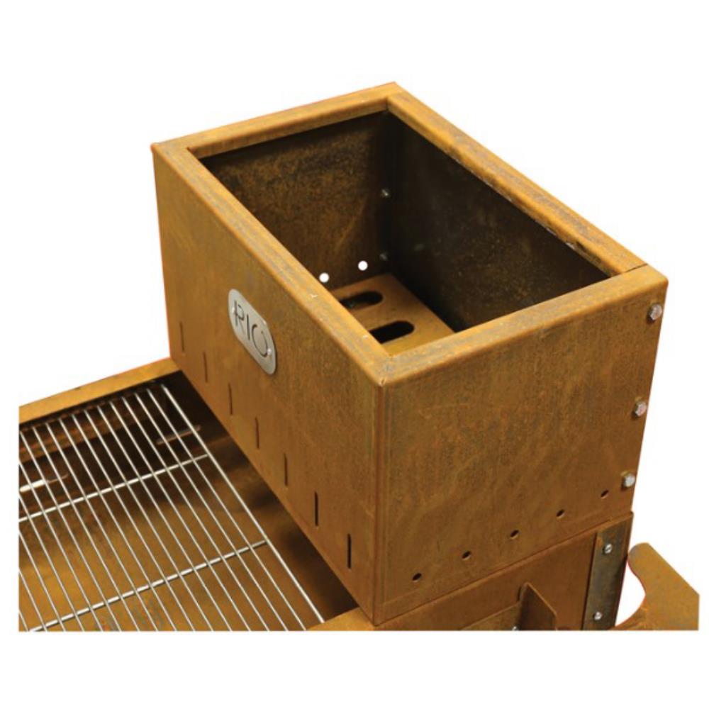 EL GAUCHO BARBECUE LEGNA/CARBONE CON CAMERA DI COMBUSTIONE 47 X 90 X H 130 CM