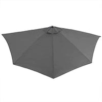 OMBRELLONE MEZZALUNA DA MURO IN ALLUMINIO COLORE GRIGIO 300 X 150 X H 250 CM