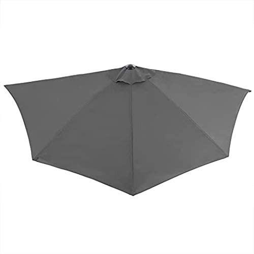 OMBRELLONE MEZZALUNA DA MURO IN ALLUMINIO COLORE GRIGIO 300 X 150 X H 250 CM