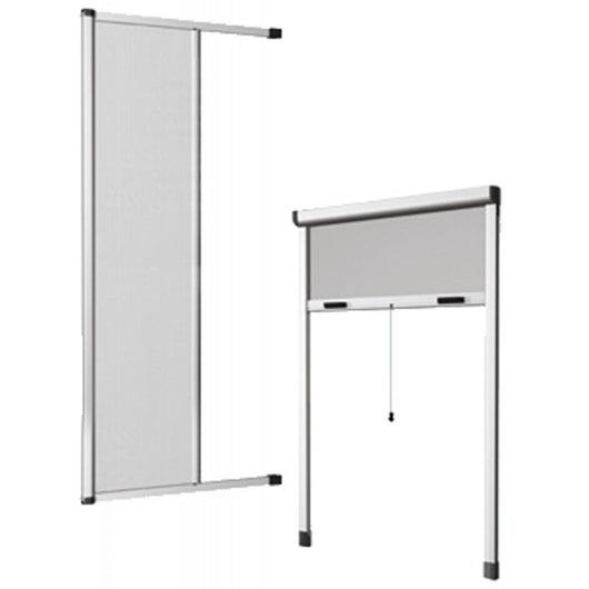 ZANZARIERA SALE E SCENDE CON TAPPARELLA 100 X 250 CM BRONZO