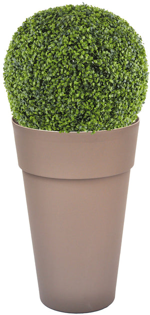 HOUSTON VASO IN RESINA COLORE TORTORA 35 X H 50 CM