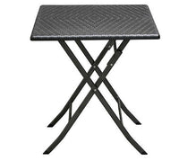 LEVANTE CAMPING TAVOLO IN POLYRATTAN PIEGHEVOLE 61 X 61 X H 73 CM NERO