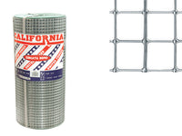 RETE CALIFORNIA ELETTROSALDATA A MAGLIA QUADRA 12X25MM IN ROTOLO DA 25 MT H50 CM