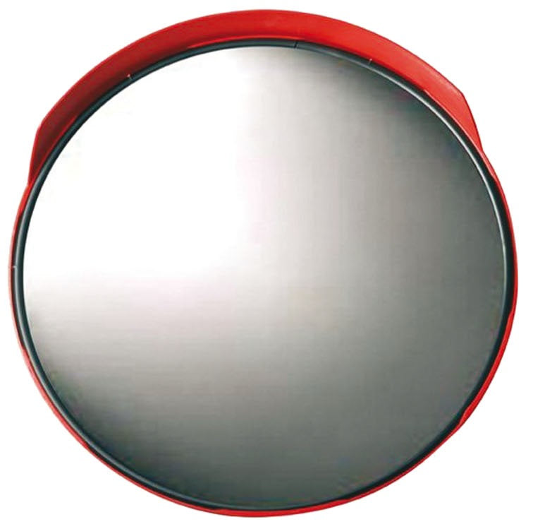SPECCHIO STRADALE PARABOLICO INFRANGIBILE CON VISIERA 60 CM
