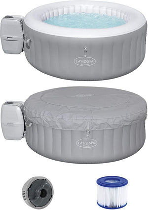 BESTWAY 60037 MINIPISCINA IDROMASSAGGIO GONFIABILE LAY-Z-SPA SANTA LUCIA AIRJET 170 X 66 CM