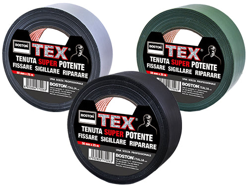 NASTRO ADESIVO BOSTON TEX 50 MM X 25MT IN COLORE VERDE