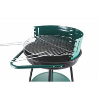 BARBECUE CON RUOTE ROTONDO IN METALLO E ACCIAIO INOX 51X84.5 CM