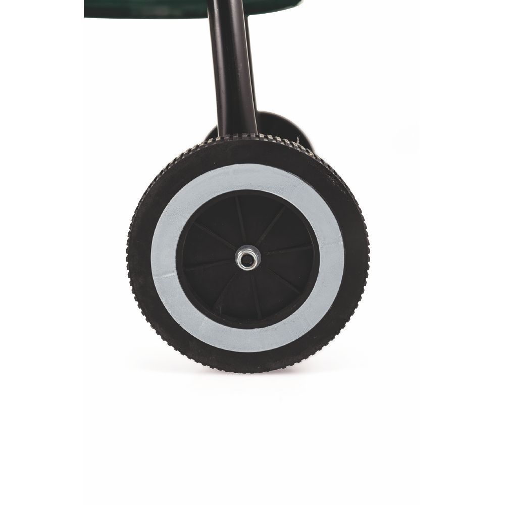 BARBECUE CON RUOTE ROTONDO IN METALLO E ACCIAIO INOX 51X84.5 CM