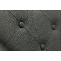 POUF CONTENITORE IN ECOPELLE 38 X 37 X 37 CM NERO