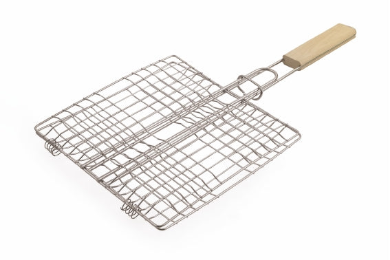 GRATICOLA IN ACCIAIO CON MANICO IN LEGNO 23 X 22