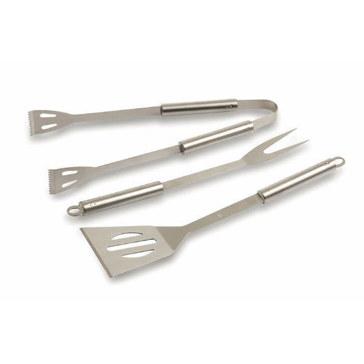 SET 3 UTENSILI BARBECUE IN ACCIAIO CON VALIGIA