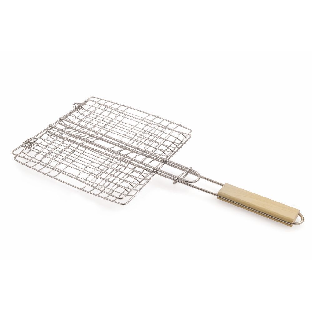 GRATICOLA IN ACCIAIO CON MANICO IN LEGNO 23 X 22