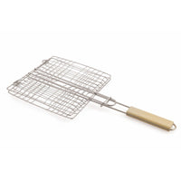 GRATICOLA IN ACCIAIO CON MANICO IN LEGNO 23 X 22